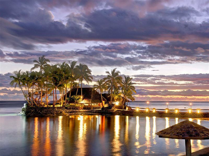 Hotel The Warwick Fiji Korolevu  Exterior foto Sunset at the Sheraton Resort